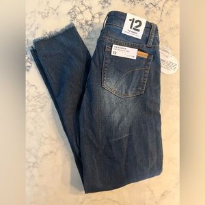 New Joe's Jeans The Charlie Girls Youth Size 12 High Rise Skinny Crop Jeans $50